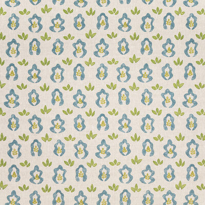 LEE JOFA LINEN BOTANICAL & FLORAL BEIGE,BLUE,GREEN   - BFC-3708.353.0