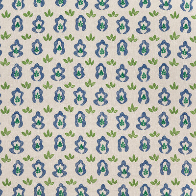 LEE JOFA LINEN BOTANICAL & FLORAL BEIGE,GREEN,BLUE   - BFC-3708.523.0