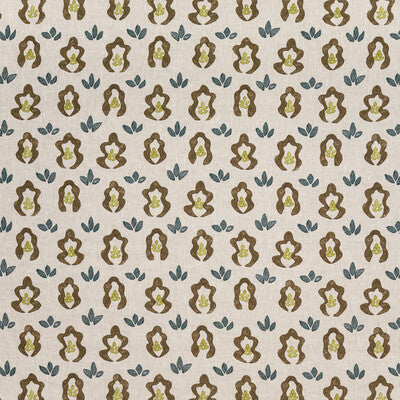 LEE JOFA LINEN BOTANICAL & FLORAL BEIGE,BROWN,OLIVE GREEN   - BFC-3708.630.0