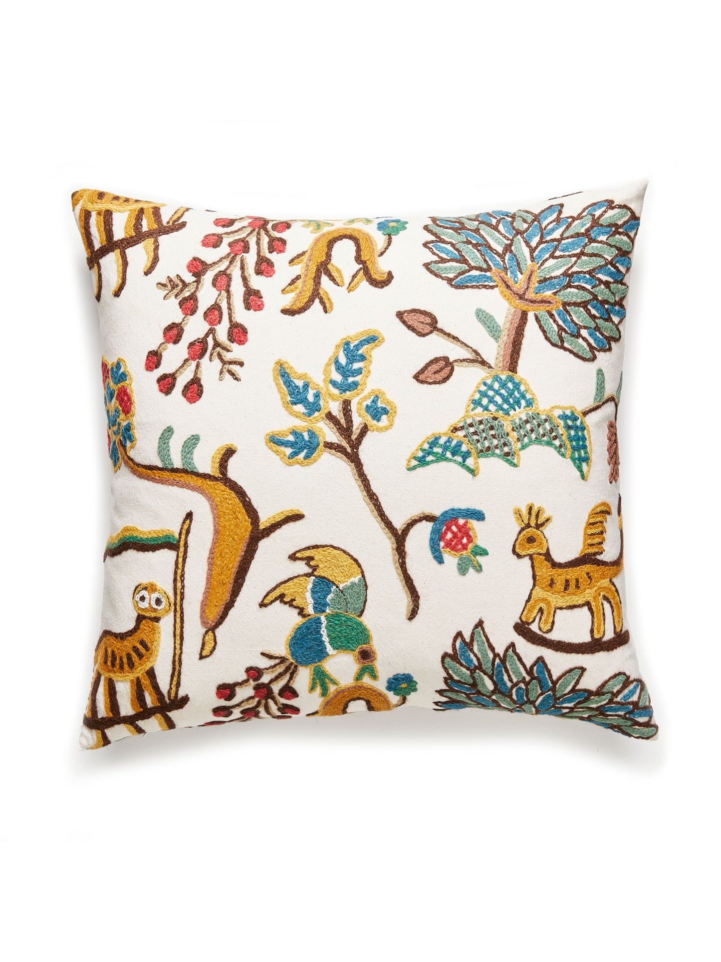 SCALAMANDRE PILLOWS   BIRD / ANIMAL SQUARE    - BH 0001FABPILL