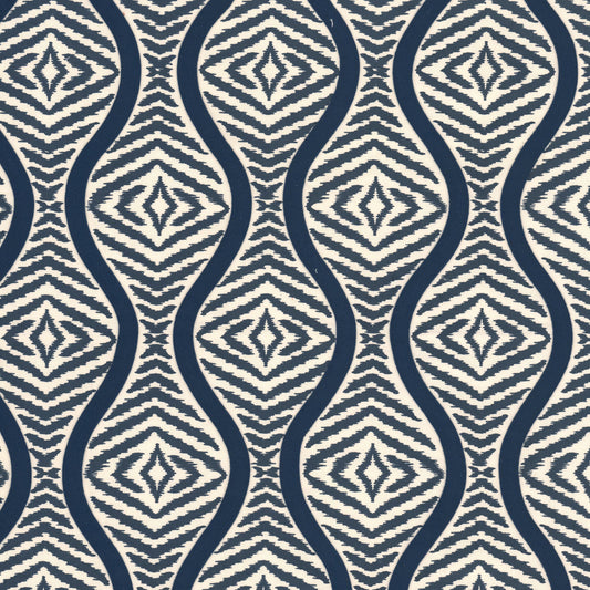 STOUT TEXTILES  MULTIPURPOSE,PRINT TRANSITIONAL,, OGEE PORCELAIN,WEDGEWOOD   - BIGW-1