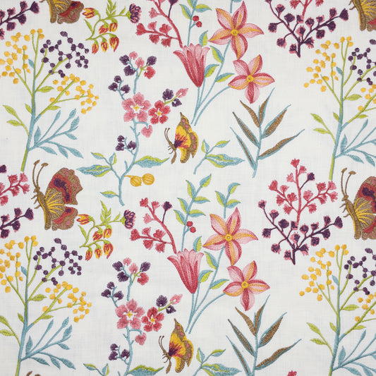 STOUT TEXTILES  MULTIPURPOSE,EMBROIDERIES TRADITIONAL, FLORAL PARTYTIME   - BIRA-1