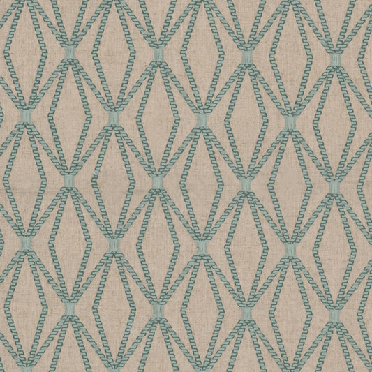 STOUT TEXTILES  MULTIPURPOSE,EMBROIDERIES TRANSITIONAL,, DIAMOND AQUA   - BIRC-1