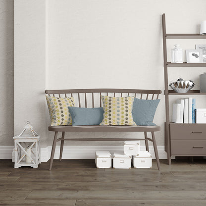 Elm solid fabric upholstery; living room scene with furniture cushions covered in solid elm fabric.