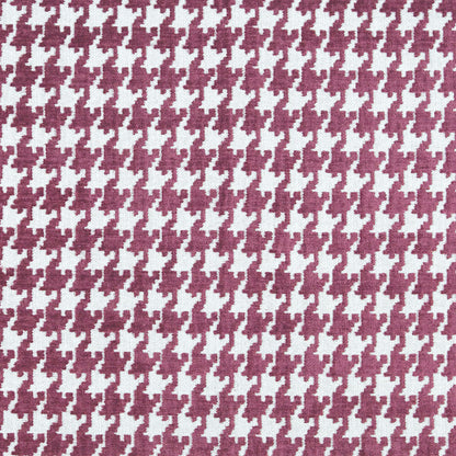 NICHOLASJOHN INC NJ-CAFE Magenta Houndstooth,Geometric   Fabric - NJ25-315