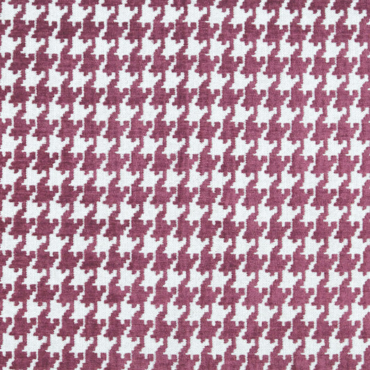 NICHOLASJOHN INC NJ-CAFE Magenta Houndstooth,Geometric   Fabric - NJ25-315