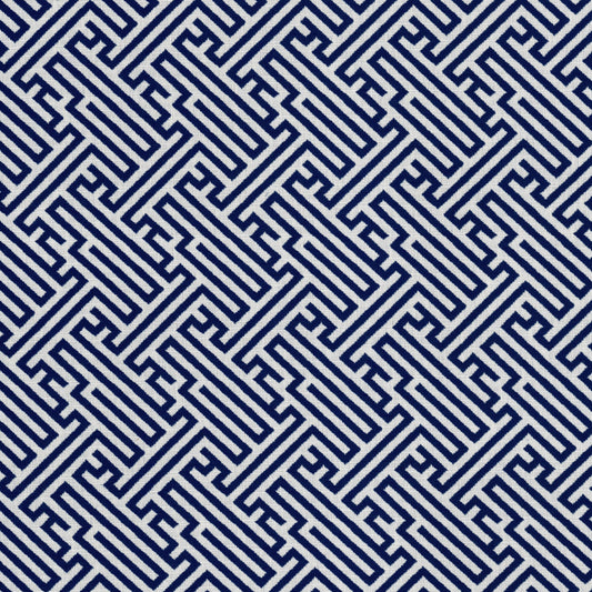 STOUT TEXTILES  UPHOLSTERY,WOVENS TRADITIONAL, GEOMETRIC INDIGO,INK   - BITT-1