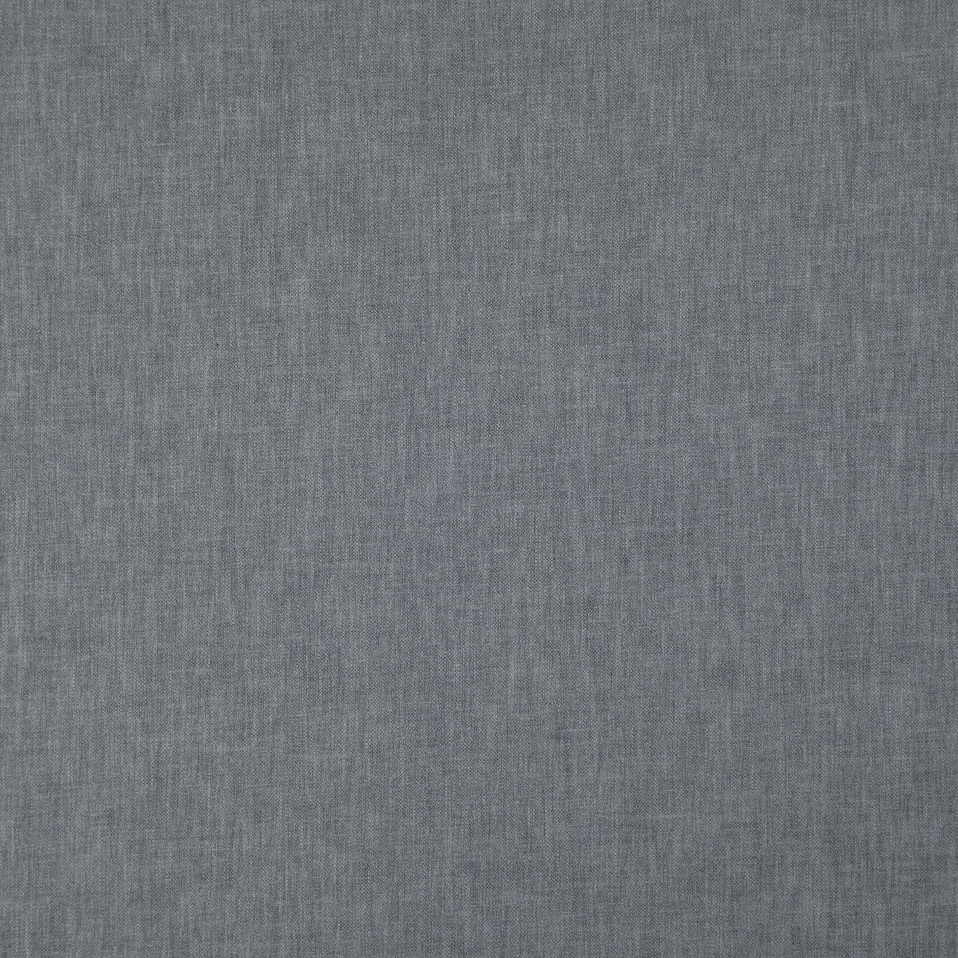 Blue linen-textured woven fabric, close-up view of the linen-like weave; suitable for upholstery or apparel.