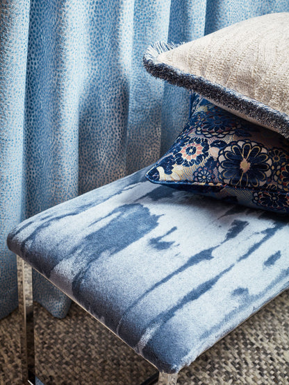 SCALAMANDRE  FLURRY FABRIC CIEL   - BI 00041234 NEW SKU # BI12340004