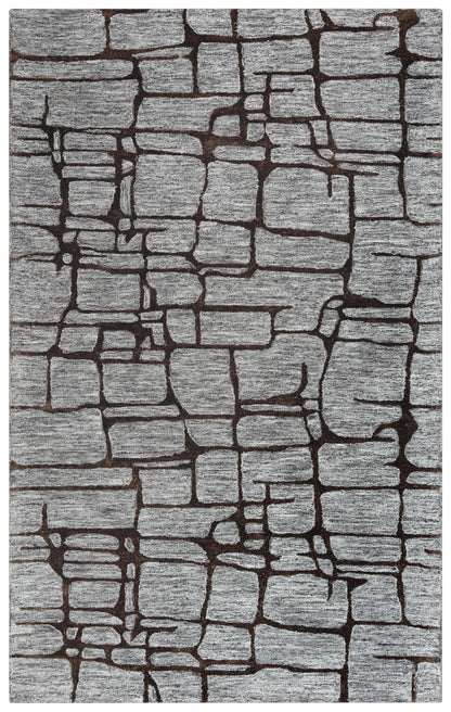 Industrial style rug, 5' x 8'.