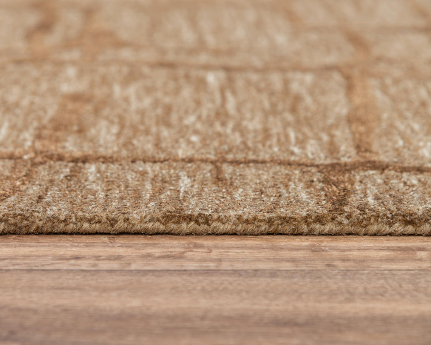Industrial style rug, 9' x 12'.