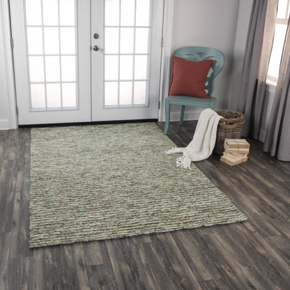 Casual area rug with a textured weave, 8' x 10'.