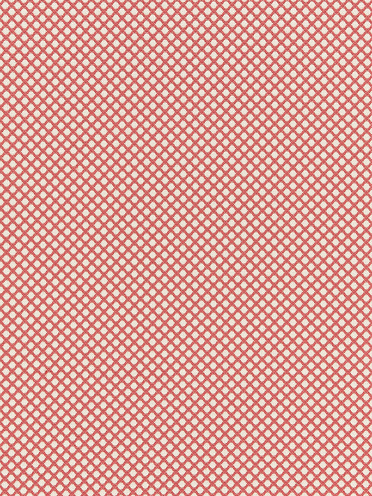 SCALAMANDRE  BELLAIRE TRELLIS FABRIC CORAL   - BK 0004K65121