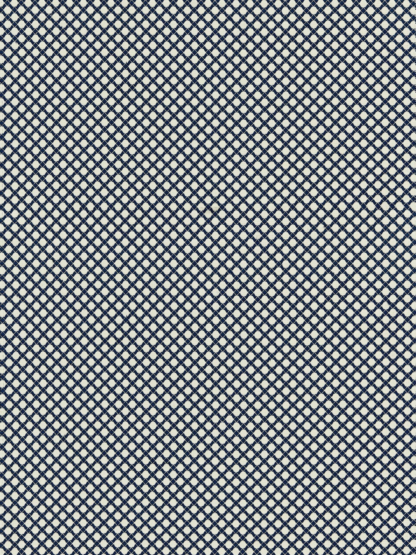 SCALAMANDRE  BELLAIRE TRELLIS FABRIC INDIGO   - BK 0005K65121