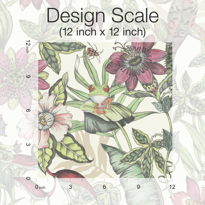 York Wallcoverings Blooms Rainforest Multicolor Wallpaper  Animals Greens  Wallpaper - BL1702