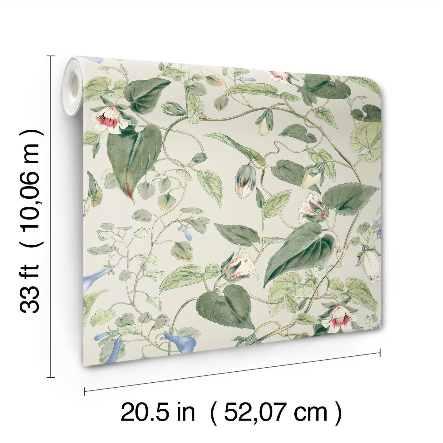 York Wallcoverings Blooms Moon Flower Light Taupe Wallpaper  Florals and Flowers Whites and Off-Whites  Wallpaper - BL1713