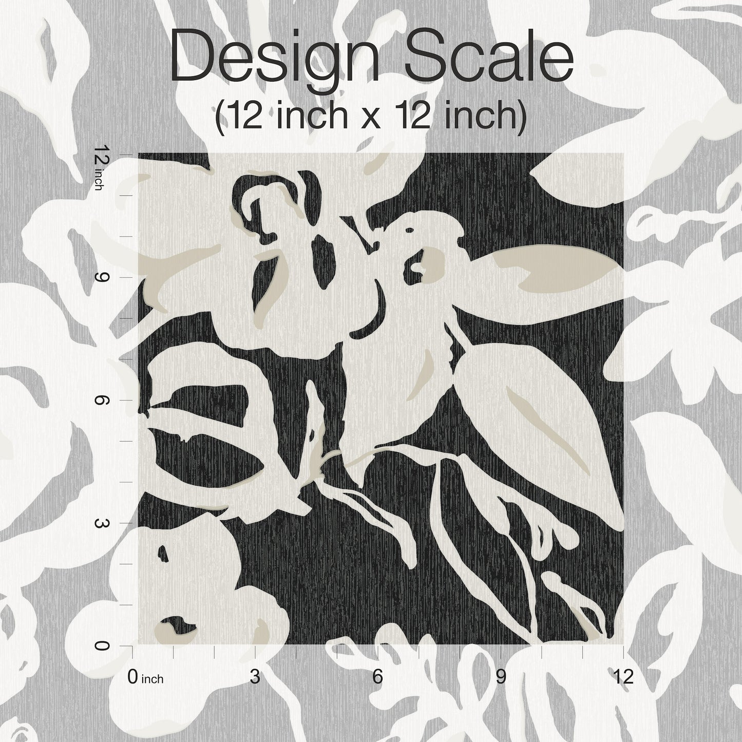 York Wallcoverings Blooms Brushstroke Floral Black Wallpaper  Bohemian Blacks  Wallpaper - BL1733