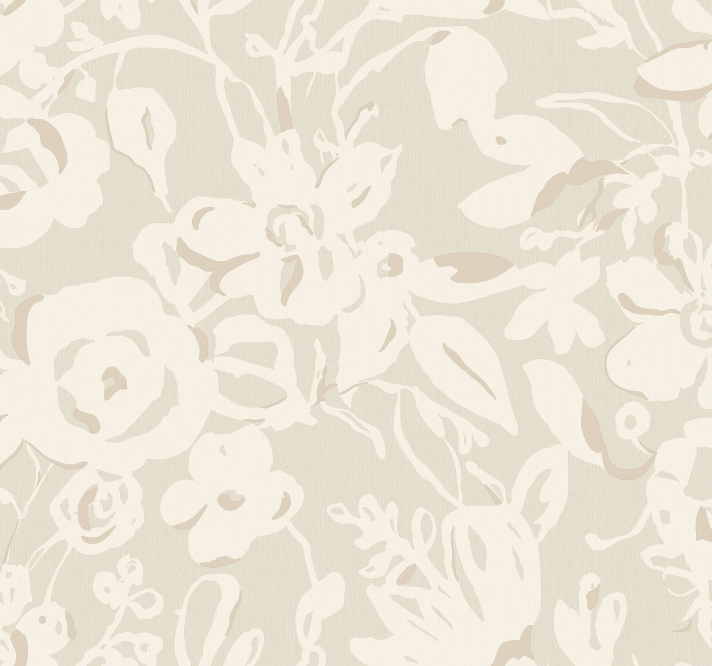 York Wallcoverings Blooms Brushstroke Floral Taupe Wallpaper  Bohemian Beiges  Wallpaper - BL1735
