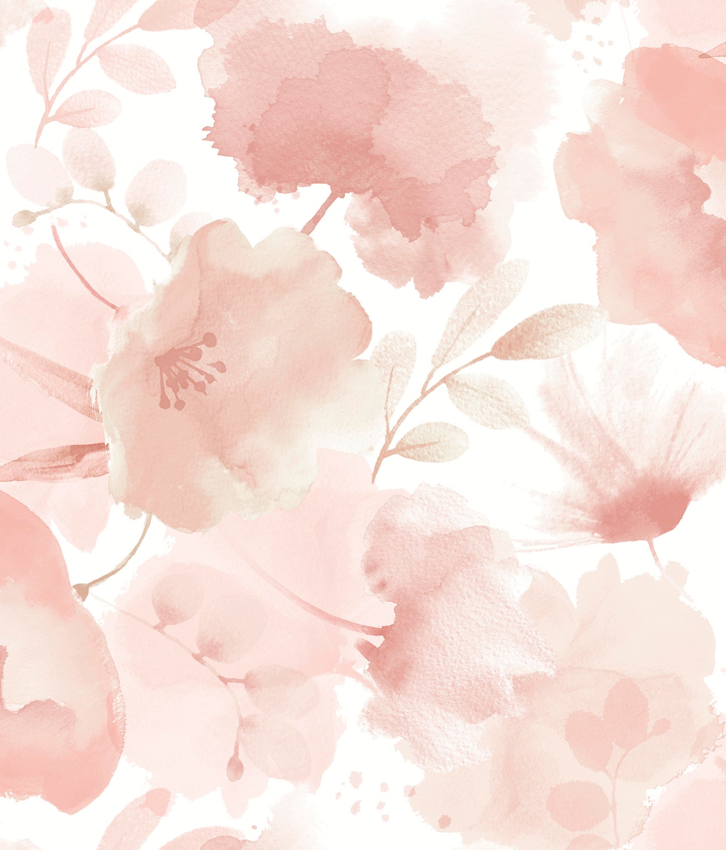 York Wallcoverings Blooms Watercolor Bouquet Blush Wallpaper  Florals and Flowers Pinks  Wallpaper - BL1772