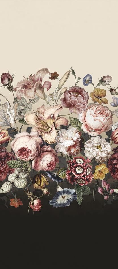 York Wallcoverings Blooms Rachel Rose Taupe Wall Mural  Florals and Flowers Pinks  Wallpaper - BL1821M