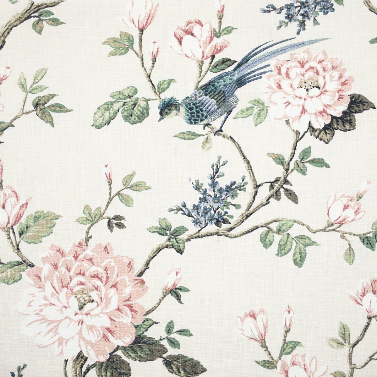 STOUT TEXTILES  MULTIPURPOSE,PRINT TRADITIONAL, FLORAL EGGSHELL,IVORY   - BLOS-1