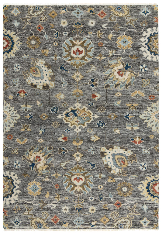Transitional rug, 6' x 9'.