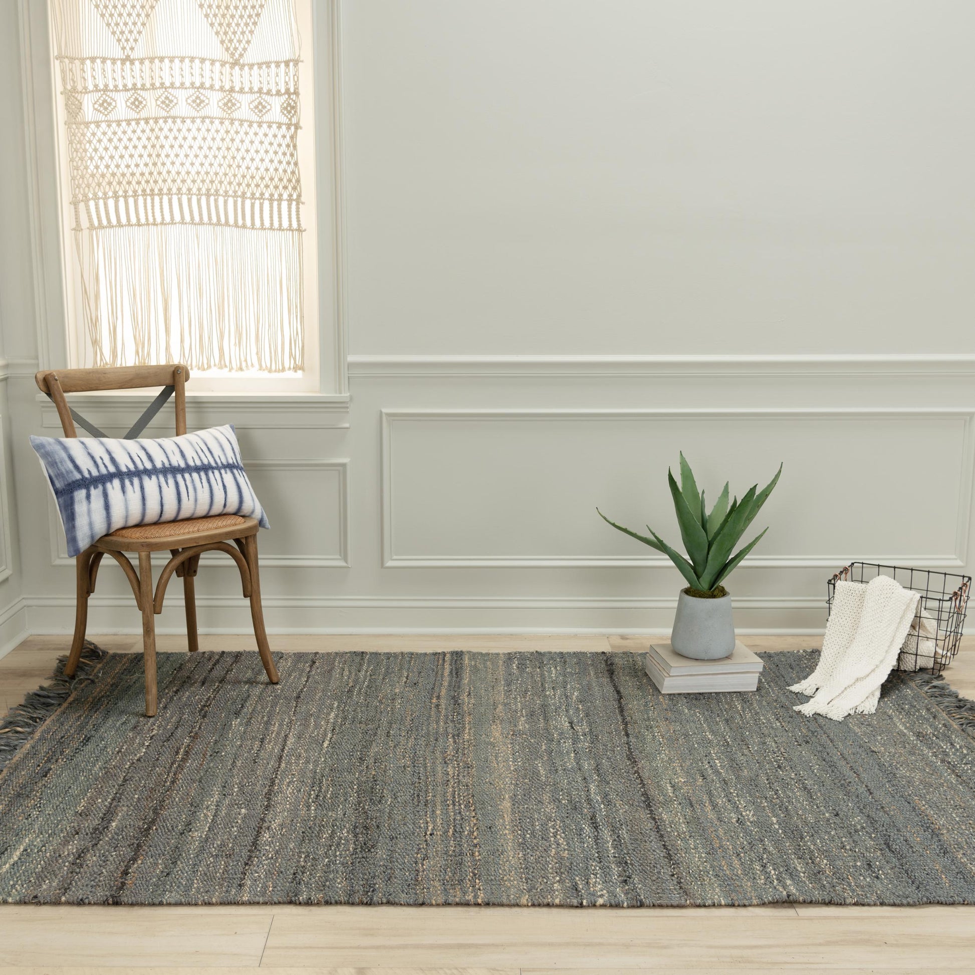 Bengal rug, country farmhouse style, 10' x 14'.