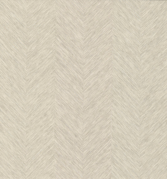 York Wallcoverings Antonina Vella Boho Luxe Chevron Cream Metallic Wallpaper  Bohemian Whites and Off-Whites  Wallpaper - BO6607