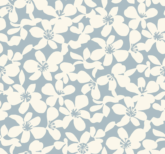 York Wallcoverings Antonina Vella Boho Luxe Free Spirit Blue Wallpaper  Bohemian Blues  Wallpaper - BO6684