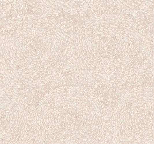 Antonina Vella Boho Luxe Floret Pink Wallpaper BO6751 — soft pink floral designer wallpaper, non‑woven, washable, strippable wallcovering for boho luxe interiors