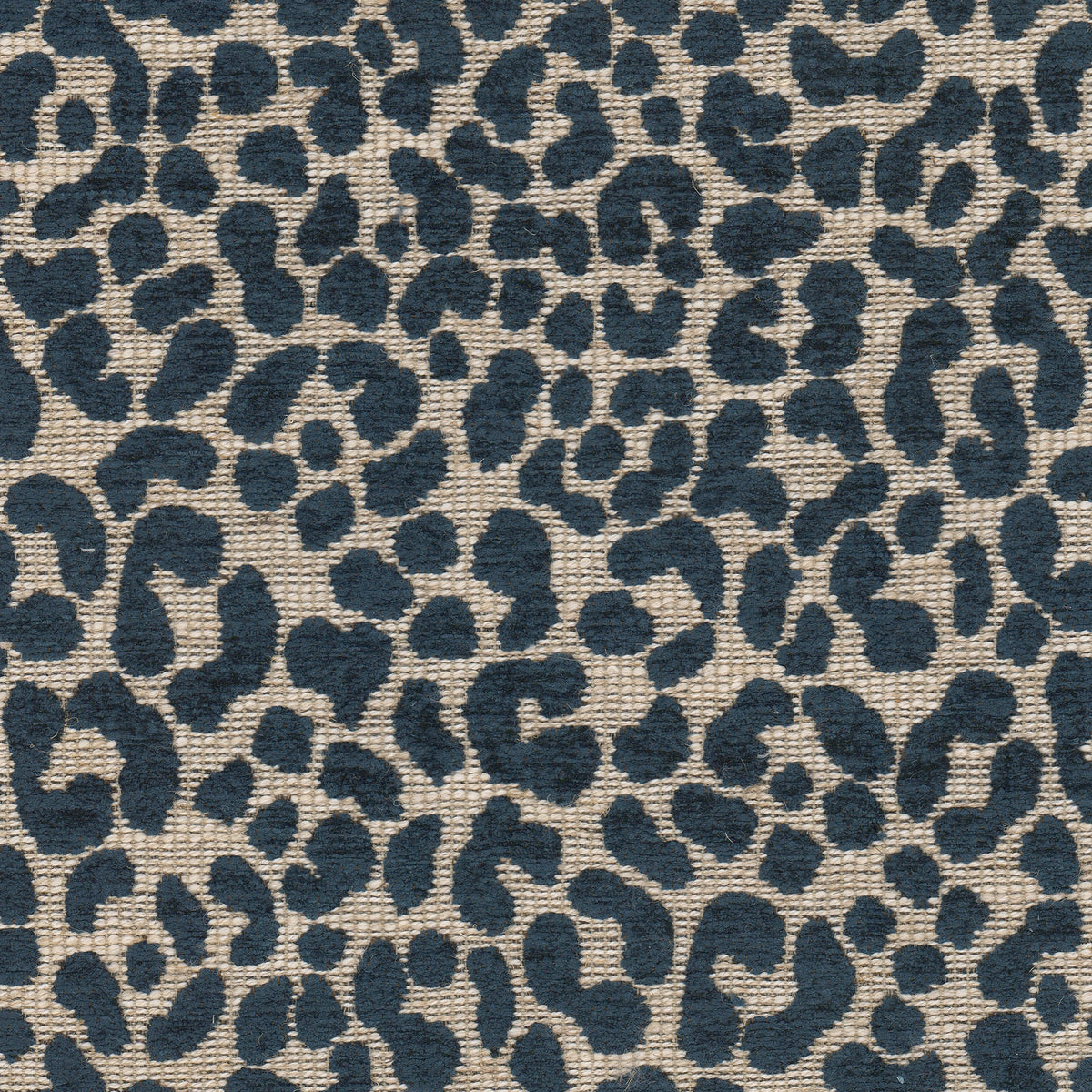 STOUT TEXTILES  UPHOLSTERY,CHENILLE TRADITIONAL, ANIMAL SKIN COBALT,SAPPHIRE   - BOCA-2