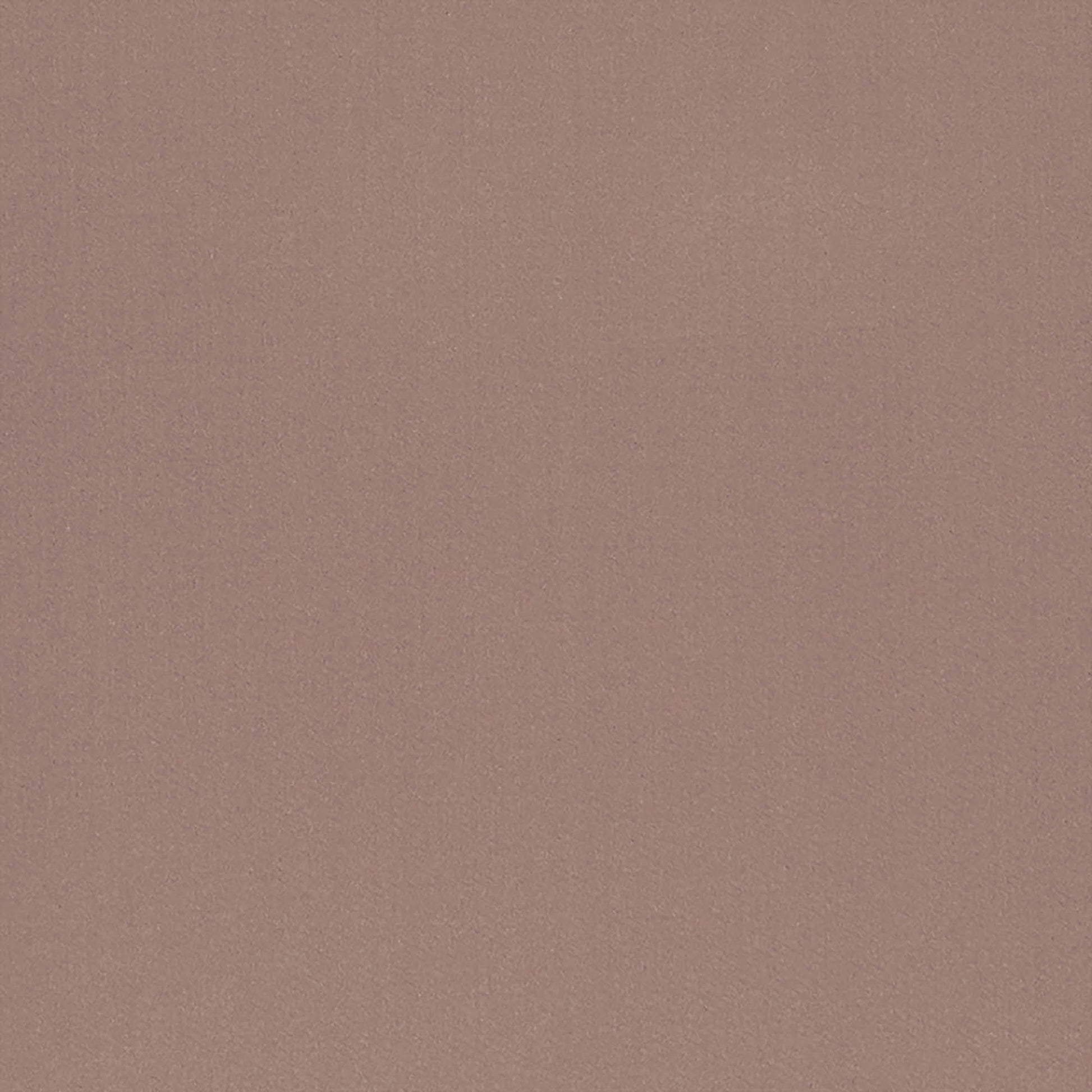 Taupe-brown fabric swatch with a smooth sateen finish; double-width, suitable for clothing and home decor.