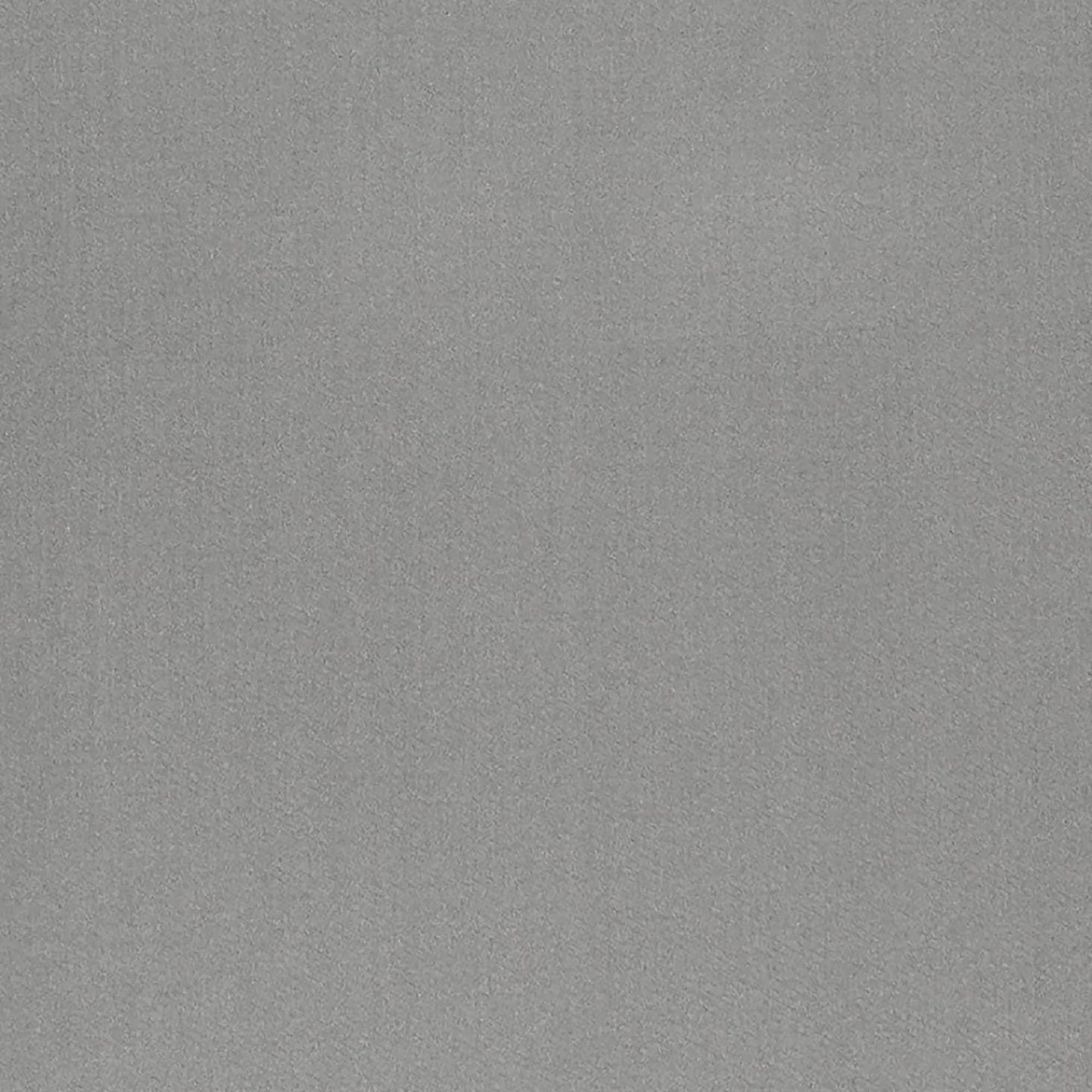 Gray textured fabric swatch with subtle nap, sateen-like finish for upholstery or apparel.