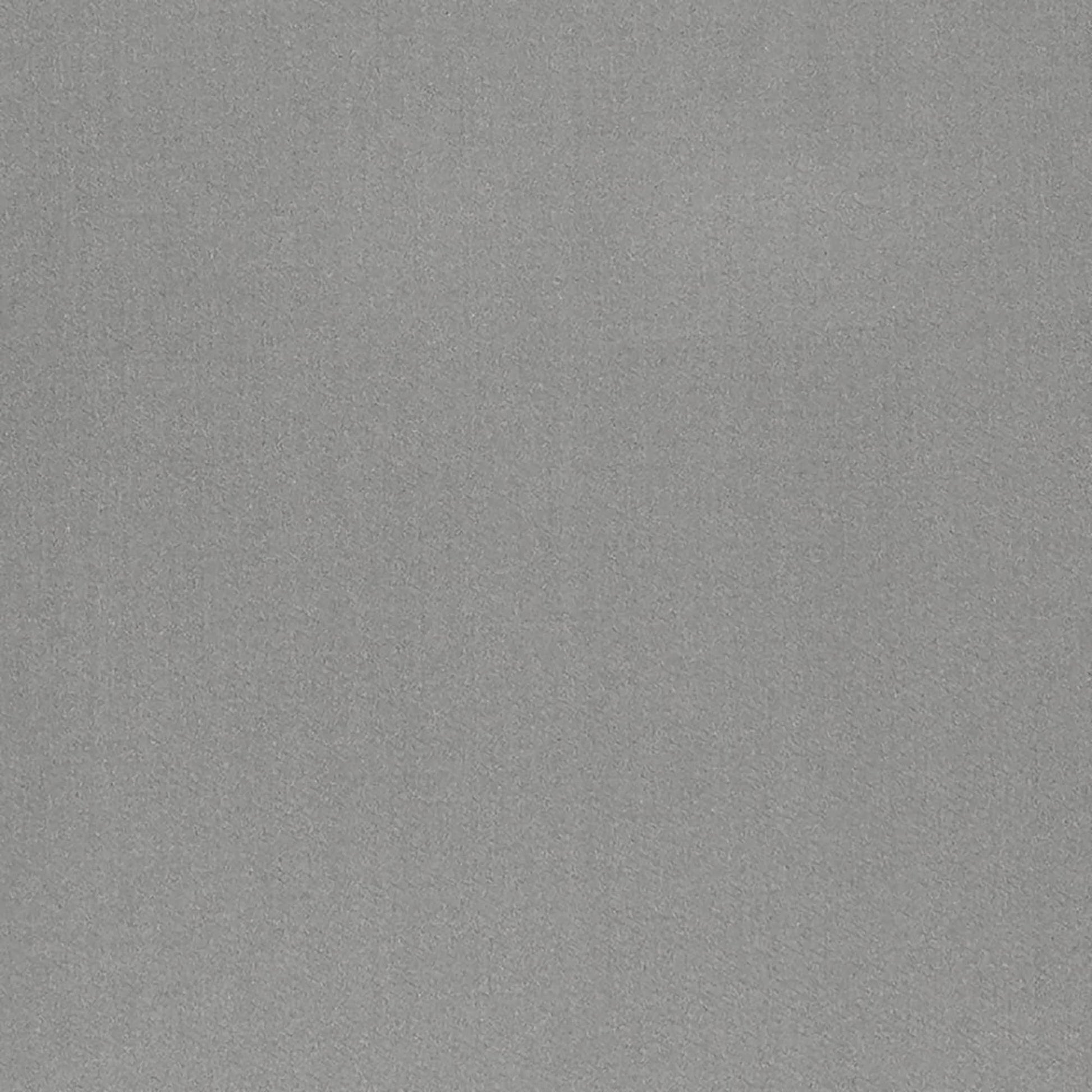 Gray textured fabric swatch with subtle nap, sateen-like finish for upholstery or apparel.