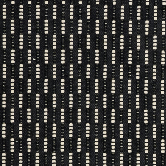 JF Fabrics BONDI 98 Fabric Stripe, Texture Black, White  Jacquard - 9286698 J9421