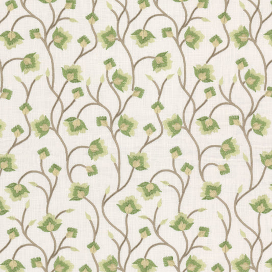 STOUT TEXTILES  MULTIPURPOSE,EMBROIDERIES TRANSITIONAL,, FLORAL HAZE,POWDER,STARLIGHT   - BONJ-3