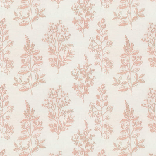 JF Fabrics BOTANY 42 Fabric Floral,Traditional Pink  Embroidery,Sheer - 8430542 J8581