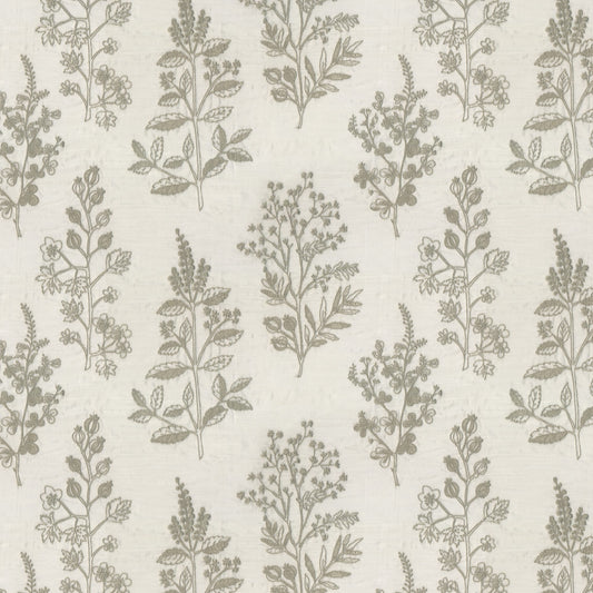 JF Fabrics BOTANY 94 Fabric Floral,Traditional Grey  Embroidery,Sheer - 8430594 J8581