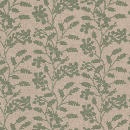 STOUT TEXTILES  MULTIPURPOSE,EMBROIDERIES TRADITIONAL, FLORAL SAGE   - BOTT-2