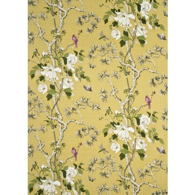 G P & J BAKER PRINT FLORA & FAUNA YELLOW,WHITE,GREEN   - BP10463.5.0