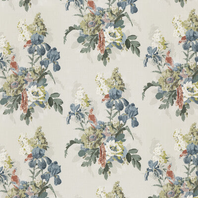 G P & J BAKER PRINT FLORA & FAUNA BEIGE,BLUE,ORANGE   - BP10774.2.0