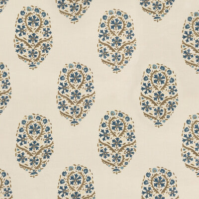 G P & J BAKER PRINT BOTANICAL & FLORAL BLUE,IVORY,   - BP10795.2.0