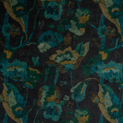 G P & J BAKER VELVET  BLUE,TEAL,   - BP10813.1.0