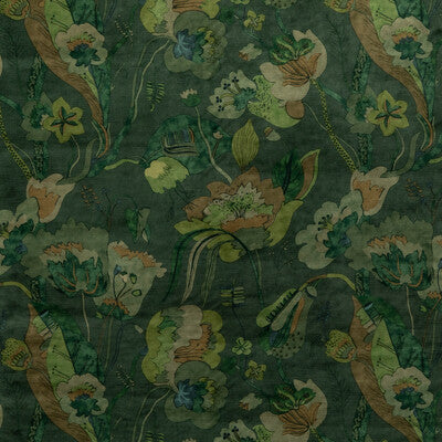 G P & J BAKER VELVET  GREEN,MULTI,   - BP10813.2.0