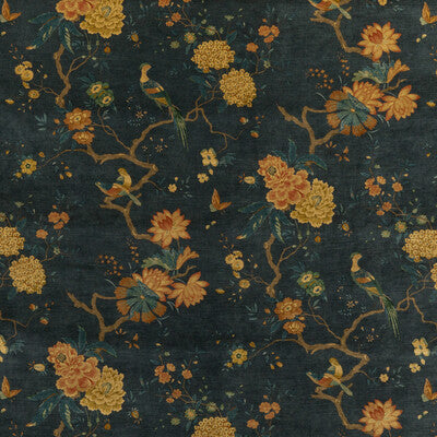 G P & J BAKER VELVET  TEAL,MULTI,   - BP10818.2.0