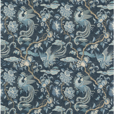 G P & J BAKER PRINT FLORA & FAUNA BLUE,,   - BP10852.1.0