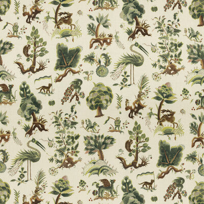 G P & J BAKER PRINT  GREEN,BROWN,BEIGE   - BP11073.1.0