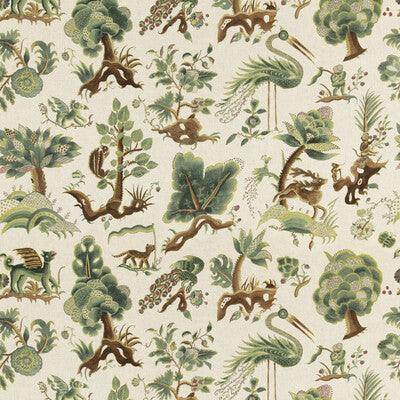 G P & J BAKER PRINT  GREEN,BROWN,BEIGE   - BP11074.1.0