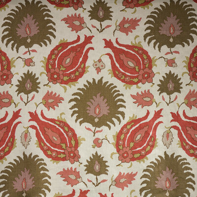 BRUNSCHWIG & FILS PRINT GLOBAL MULTI,CORAL,BROWN   - BR-700020.1736.0