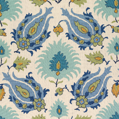 BRUNSCHWIG & FILS PRINT GLOBAL BEIGE,LIGHT BLUE,LIGHT GREEN   - BR-700020.421.0